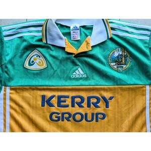 KERRY Group 1998/1999 ADIDAS GAA Gaelic Football jersey XL shirt green gold vtg